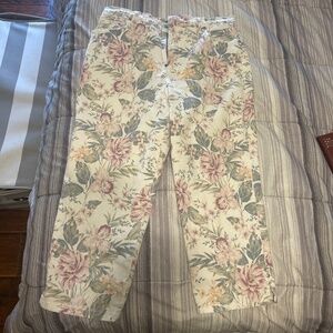 Cute floral jeans